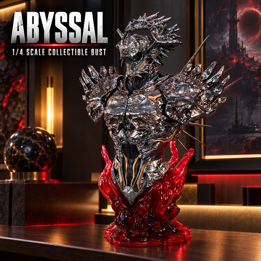 LINGCAGE LIN YUANZHE 1/4 Bust — Articulated Armor · Red LED Eyes · 999 Edition