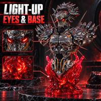 LINGCAGE LIN YUANZHE 1/4 Bust — Articulated Armor · Red LED Eyes · 999 Edition