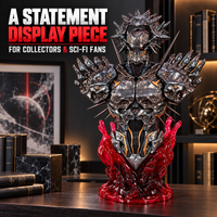 LINGCAGE LIN YUANZHE 1/4 Bust — Articulated Armor · Red LED Eyes · 999 Edition