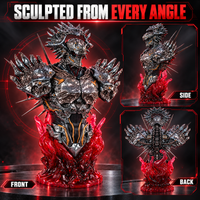 LINGCAGE LIN YUANZHE 1/4 Bust — Articulated Armor · Red LED Eyes · 999 Edition