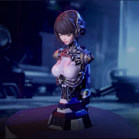 LINGCAGE ASH 1/4 Scale Bust — Hand-Painted Polystone · Machined Alloy Base · 500 Edition